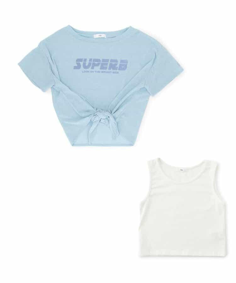 透視T恤和背心套裝