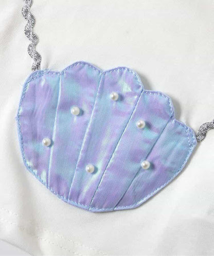 草編單肩包露肩T恤