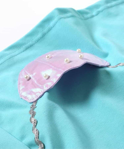 草編單肩包露肩T恤