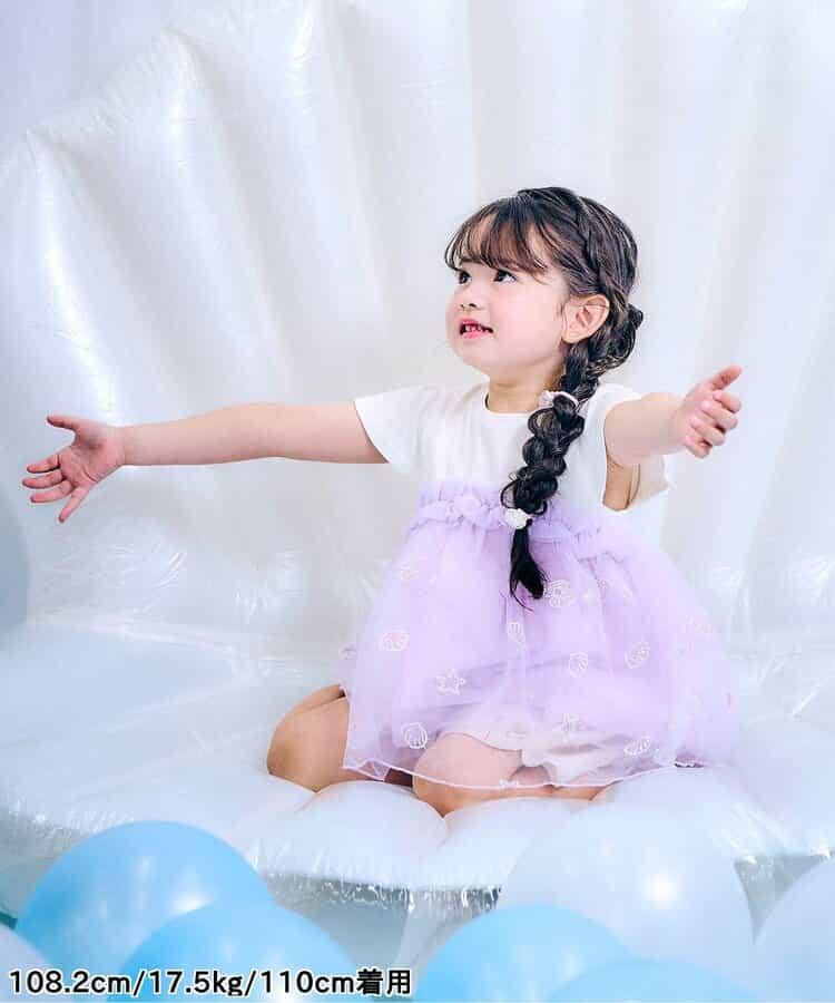 貝殼刺繡拼接上衣_RP