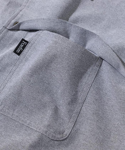 聯名 牛津紡 釣魚口袋 短款 短袖襯衫