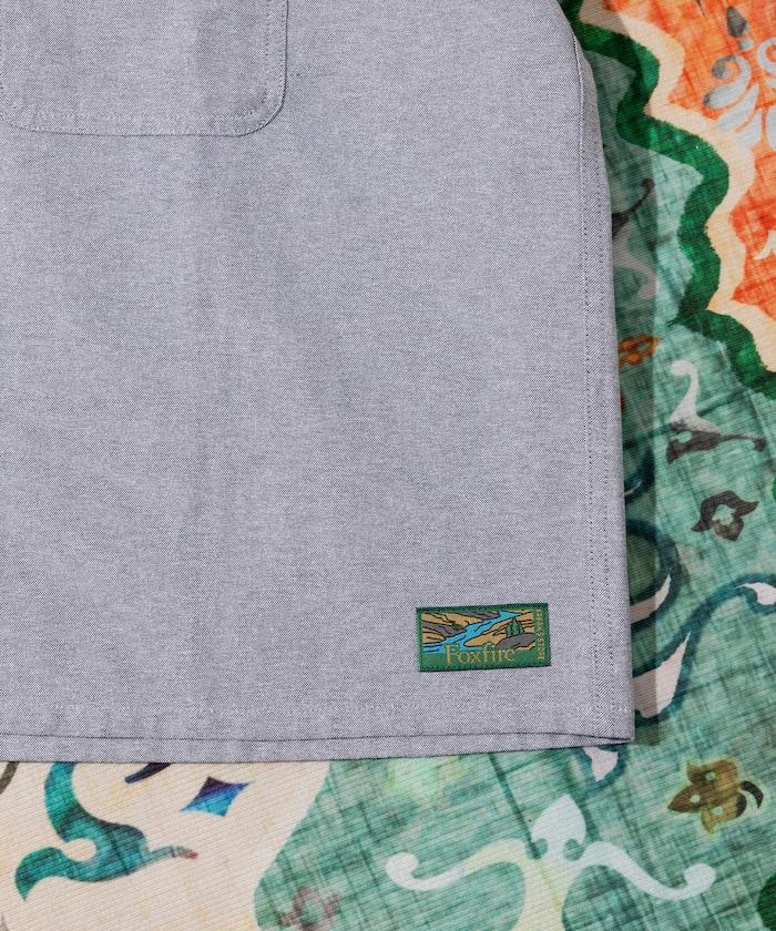 聯名 牛津紡 釣魚口袋 短款 短袖襯衫