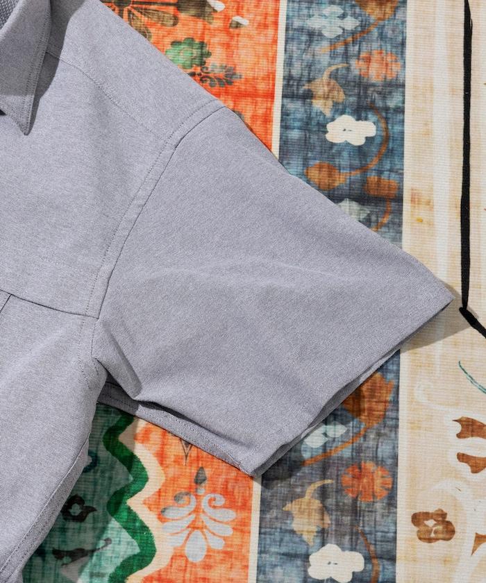 聯名 牛津紡 釣魚口袋 短款 短袖襯衫