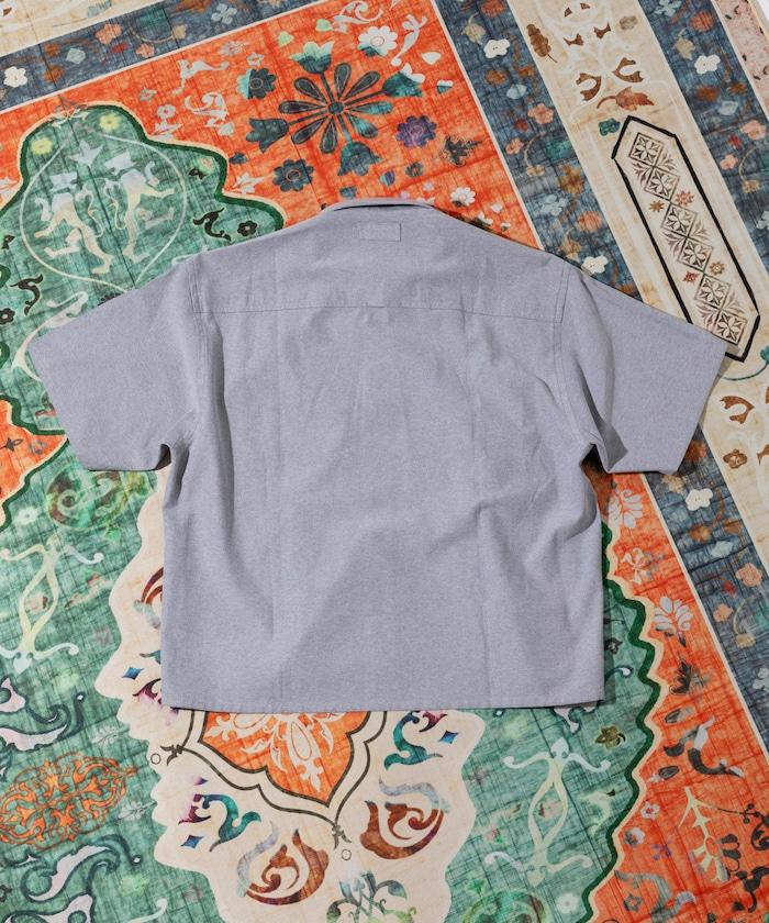 聯名 牛津紡 釣魚口袋 短款 短袖襯衫