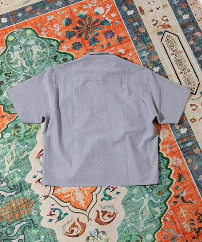 聯名 牛津紡 釣魚口袋 短款 短袖襯衫