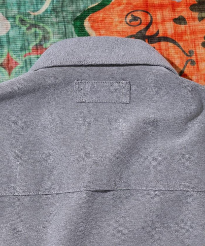 聯名 牛津紡 釣魚口袋 短款 短袖襯衫