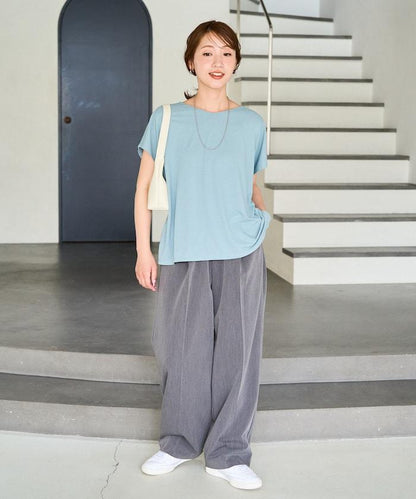 somarti 透視V領上衣（接觸冷感・吸水速幹・防紫外線）
