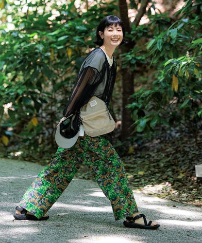 <驅蟲效果>蚊帳 齊褶泡泡袖蕾絲襯衫
