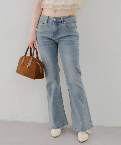 【@reve.perle_企劃】後綁帶荷葉邊喇叭褲