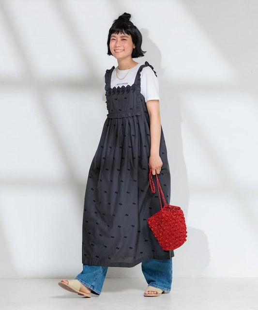 印度 配色刺繡連衣裙