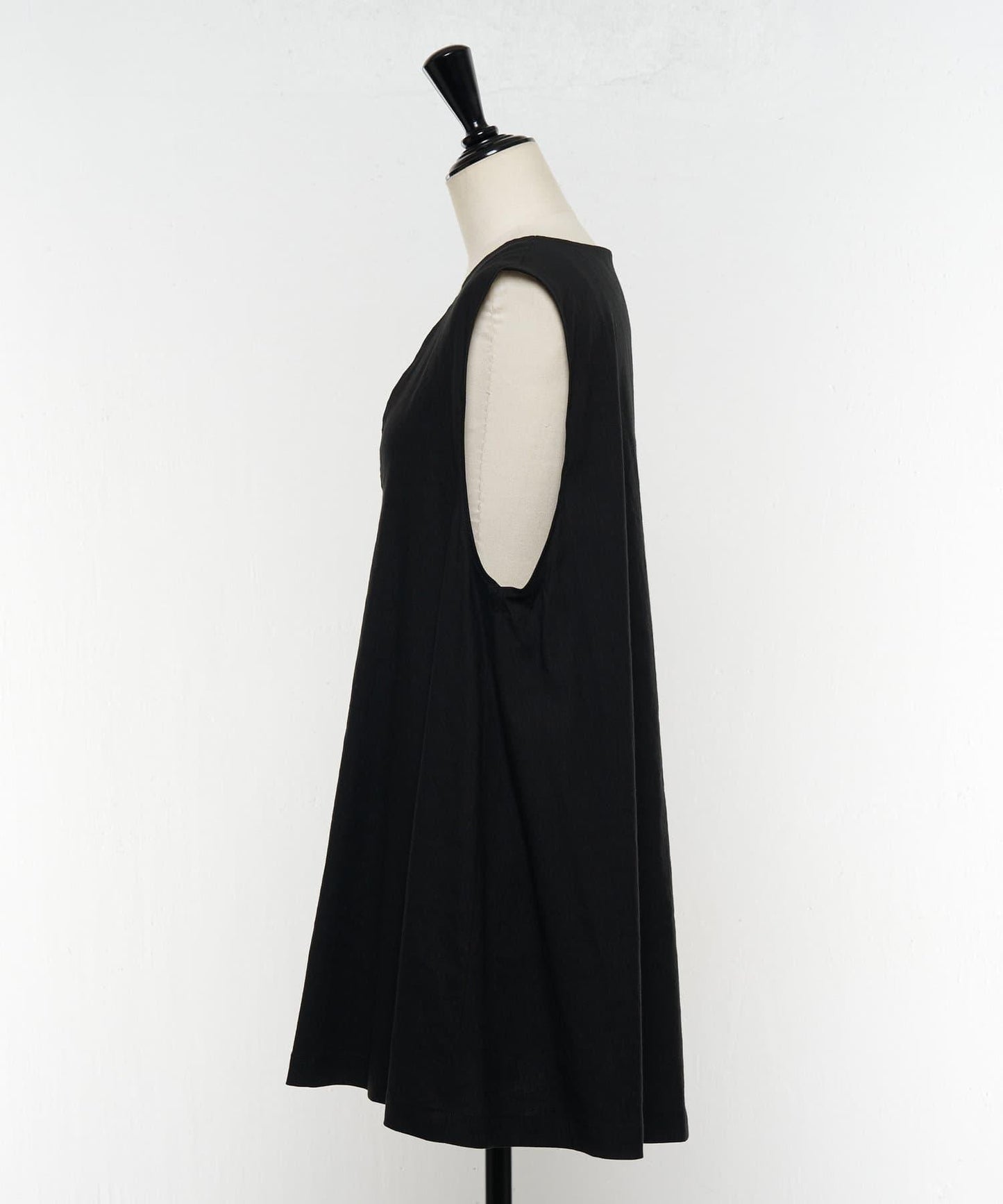 亞麻混合U領喇叭西裝外套