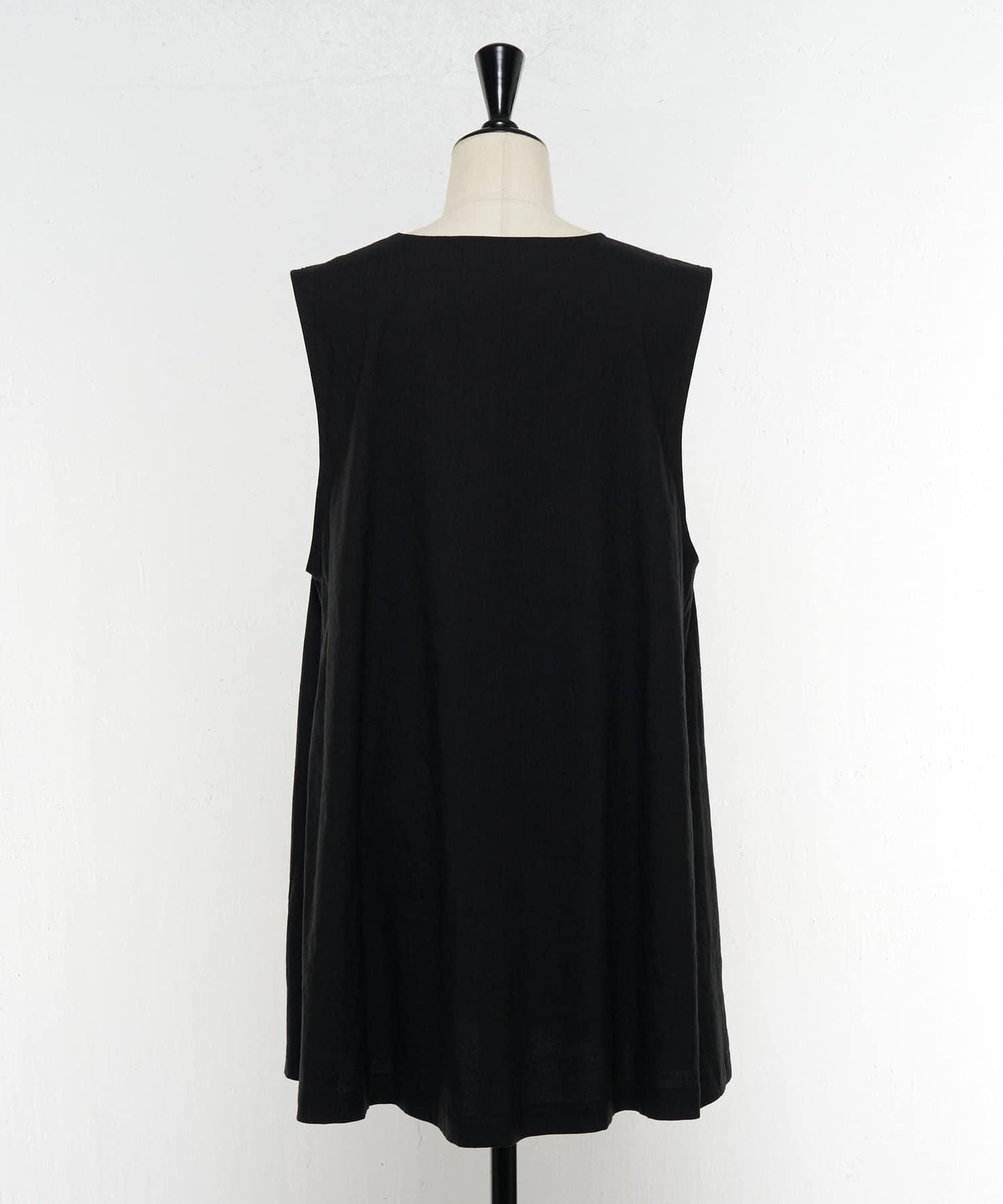 亞麻混合U領喇叭西裝外套