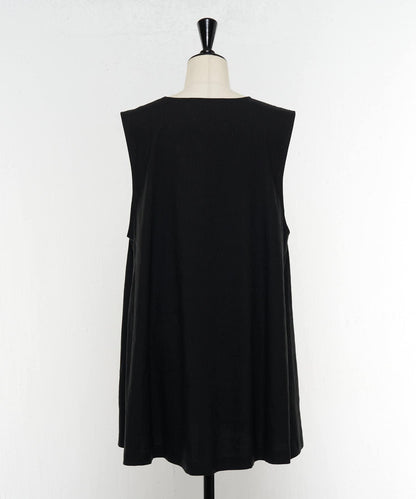 亞麻混合U領喇叭西裝外套