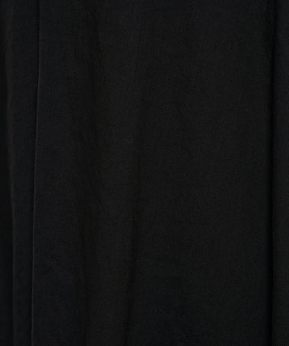 亞麻混合U領喇叭西裝外套