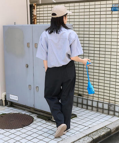 聯名 牛津紡 釣魚口袋短袖襯衫