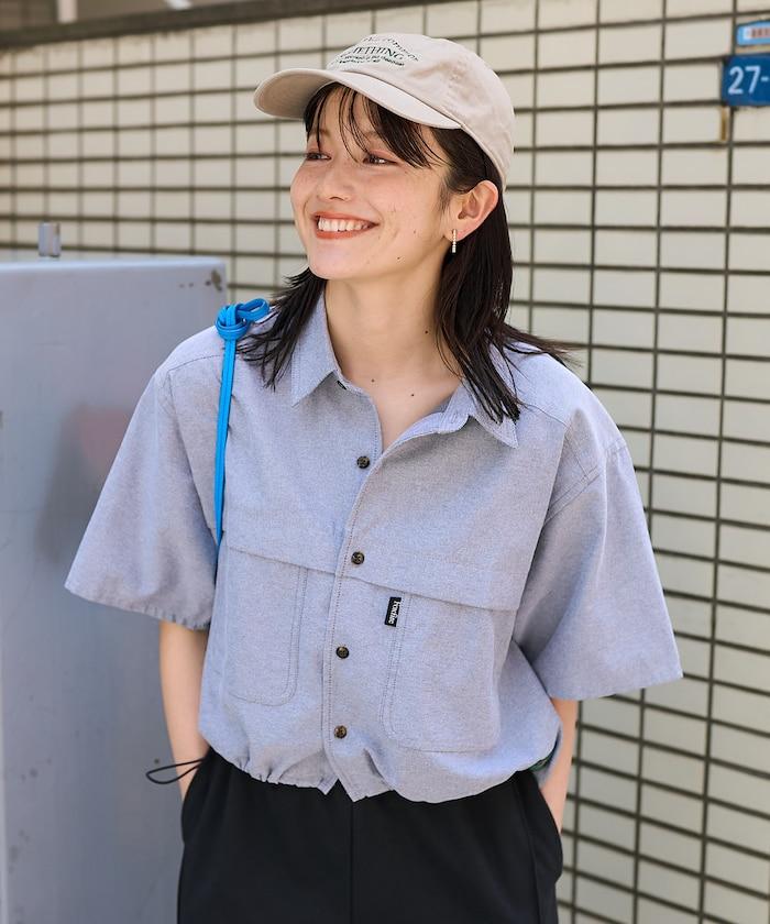 聯名 牛津紡 釣魚口袋短袖襯衫