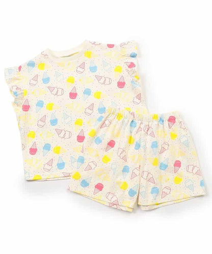 冰淇淋圖案套頭睡衣