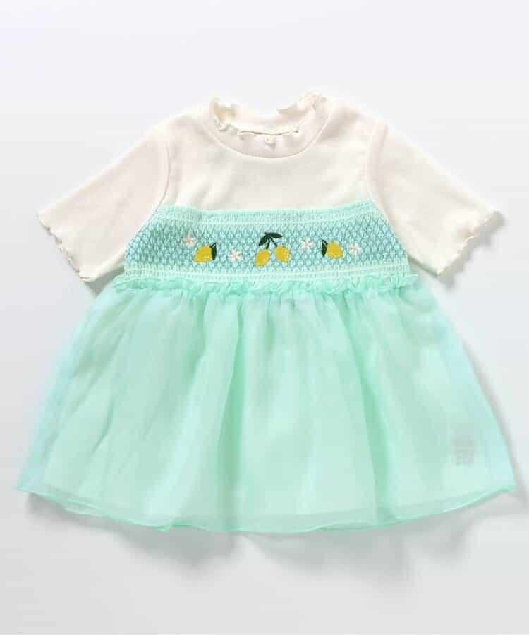 水果刺繡拼接上衣