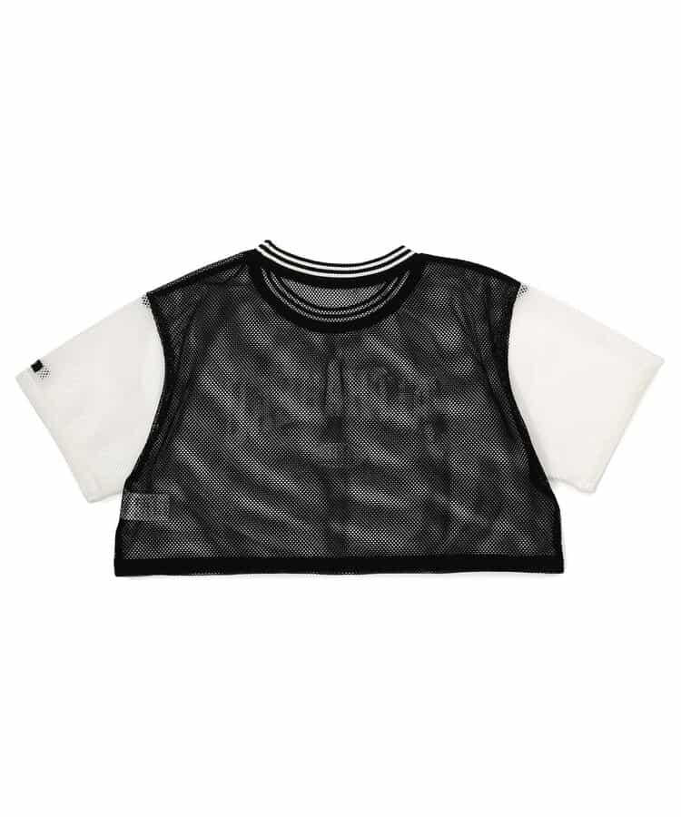 網眼短款T-shirt