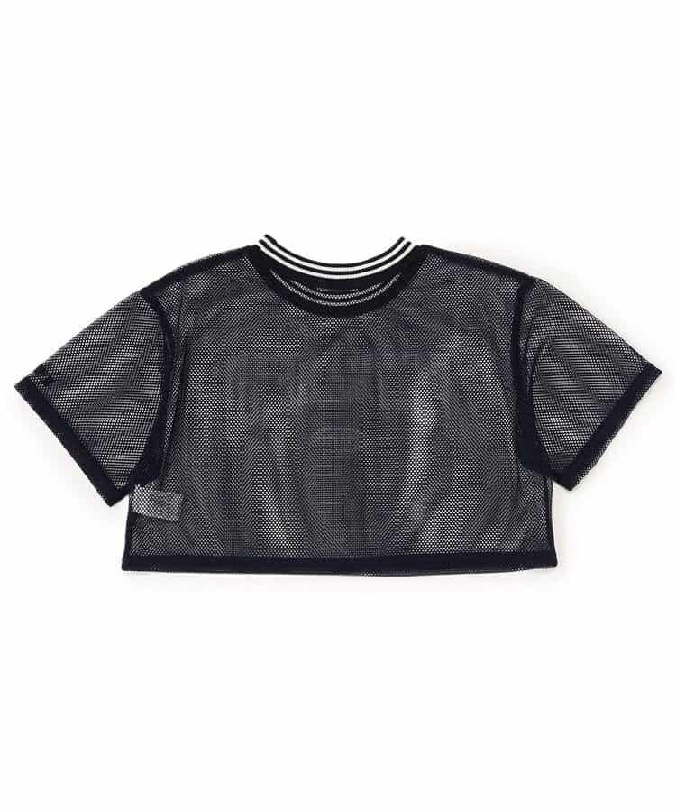 網眼短款T-shirt