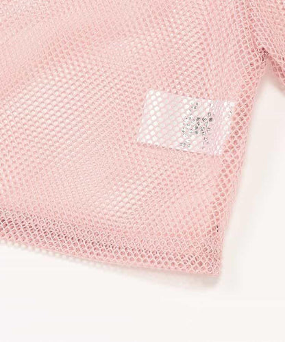 網眼短款T-shirt