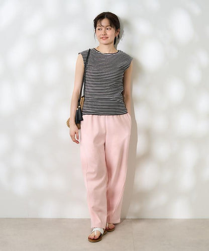 【套裝商品】亞麻粘膠 女士吊帶連衣裙 內搭套裝