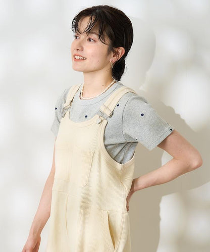 粉末漂白 軍裝風連體工裝褲