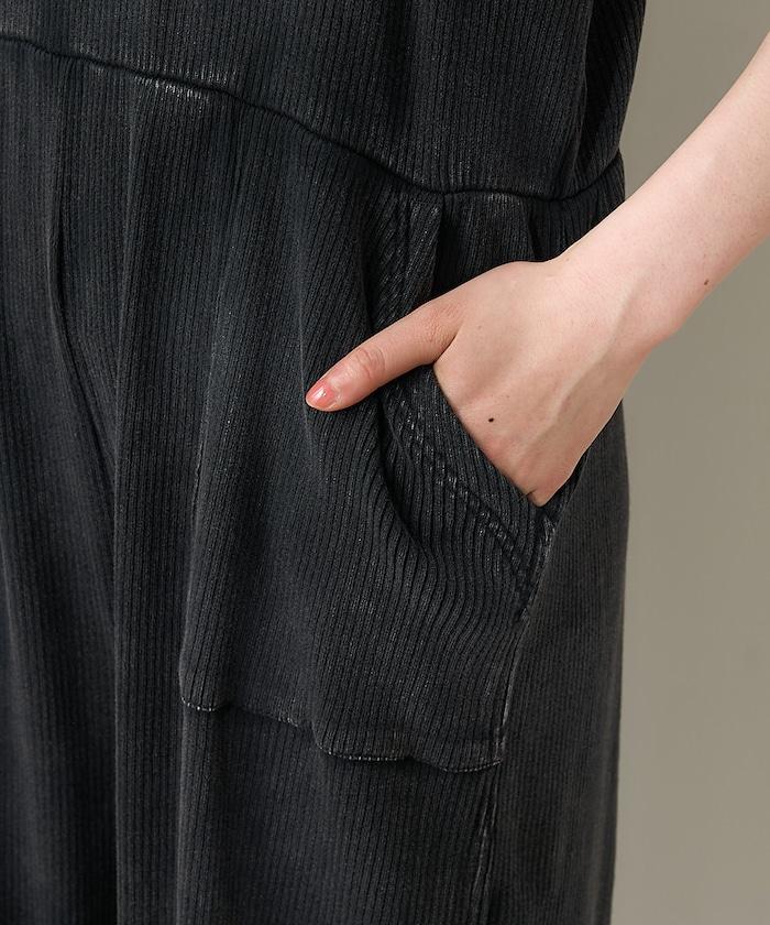 粉末漂白 軍裝風連體工裝褲