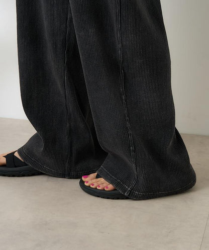 粉末漂白 軍裝風連體工裝褲