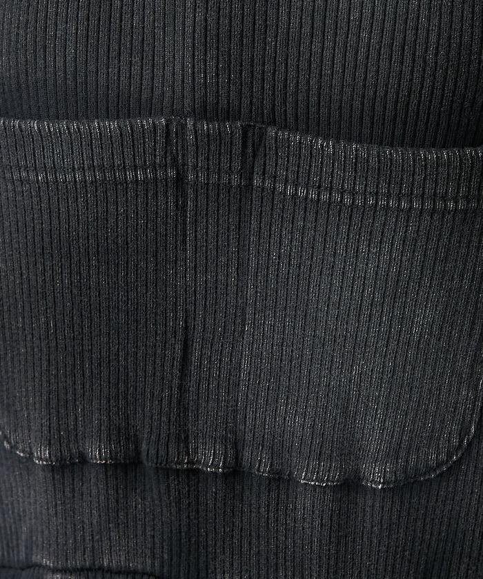 粉末漂白 軍裝風連體工裝褲