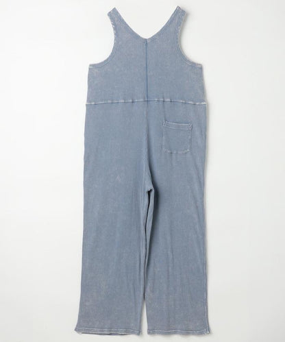 粉末漂白 軍裝風連體工裝褲