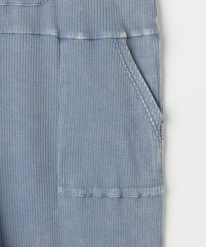 粉末漂白 軍裝風連體工裝褲