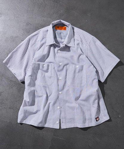 聯名 牛津布 寬鬆短袖襯衫