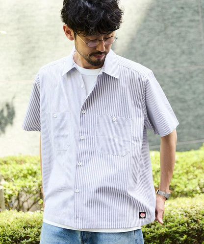 聯名 牛津布 寬鬆短袖襯衫