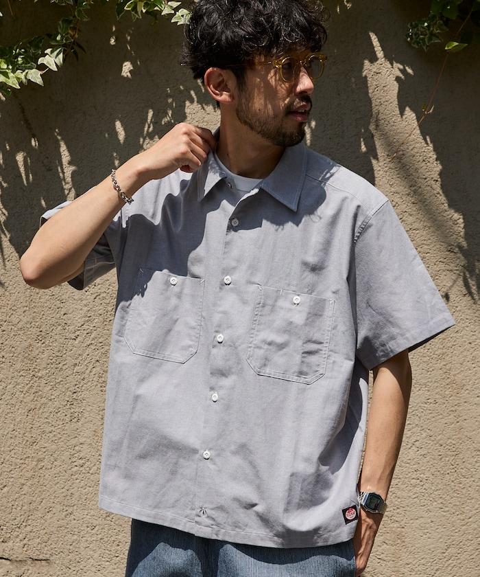 聯名 牛津布 寬鬆短袖襯衫