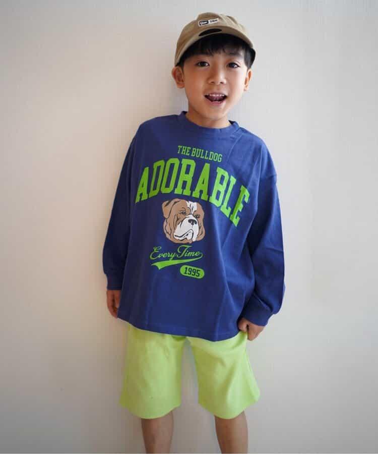 多色印花長袖T恤