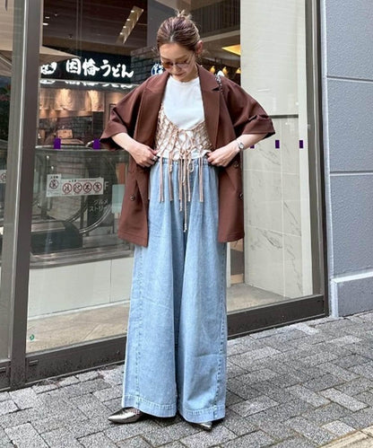 柔軟寬鬆牛仔褲