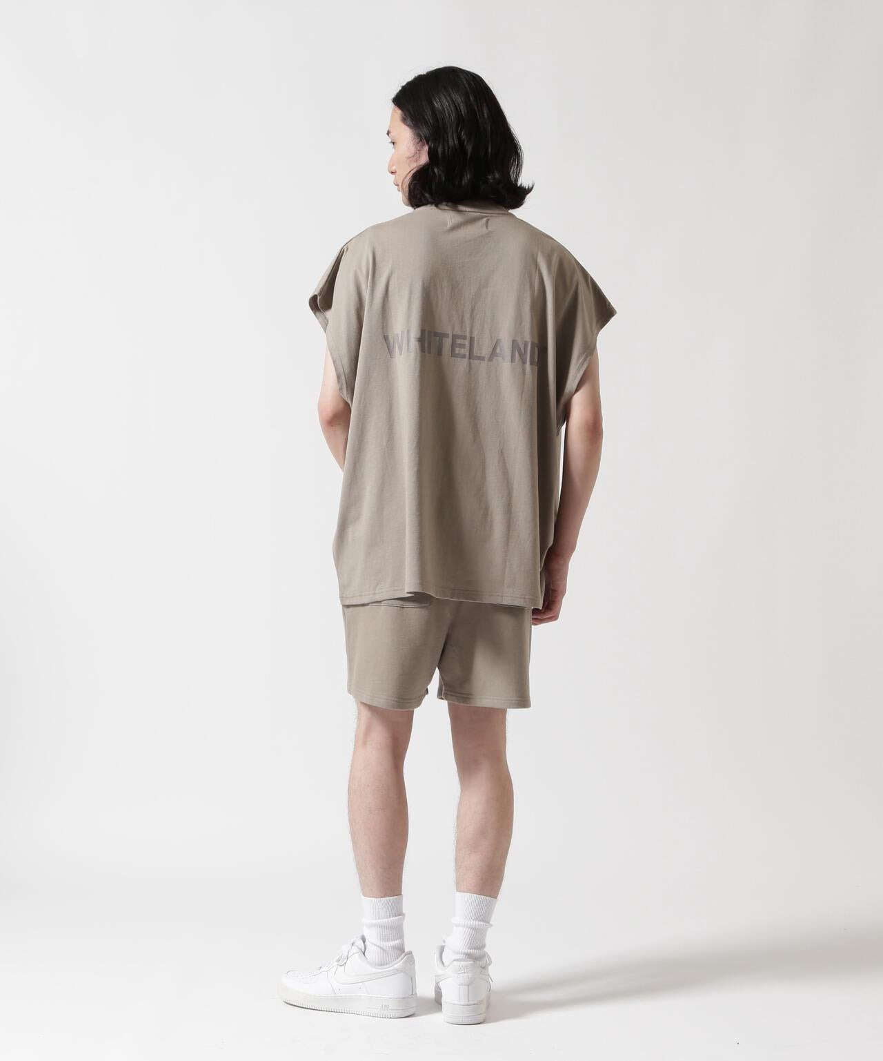 【&DEPOT限定】白色土地/貓頭鷹LOGO衛衣短褲