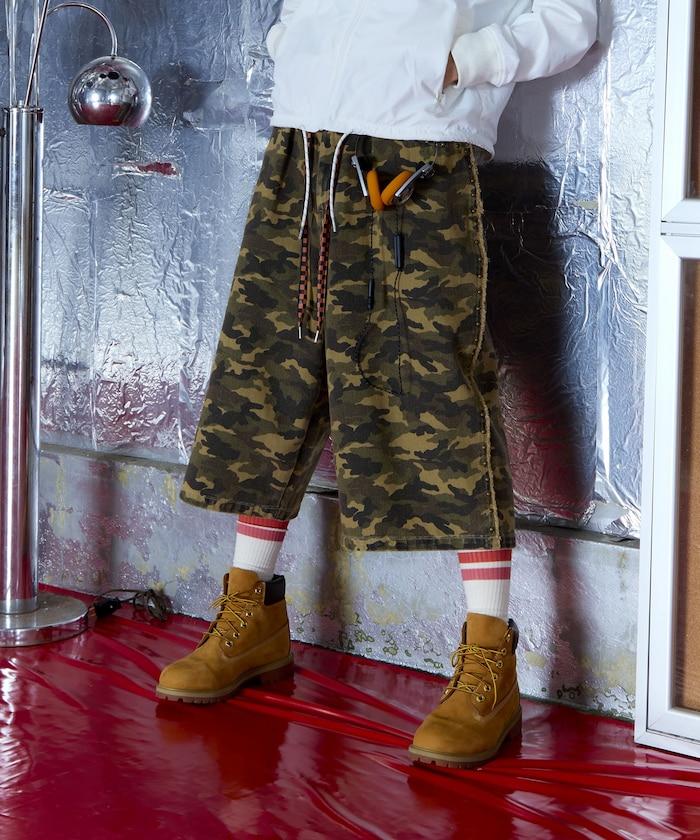 鉚釘裝飾牛仔 8分褲