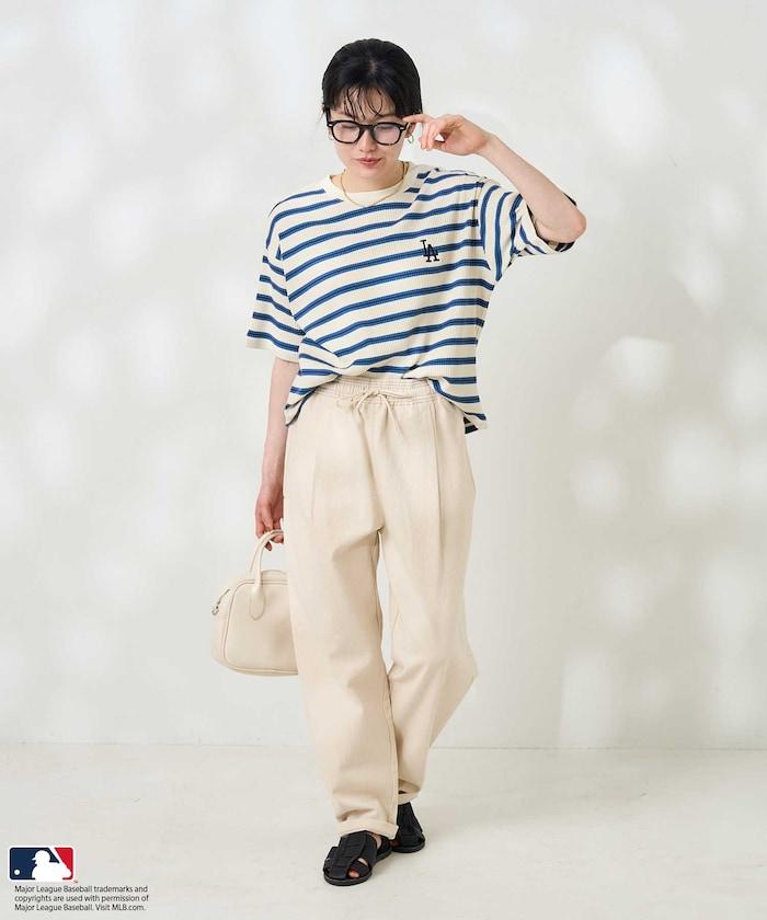 MLB 多色條紋針織T恤