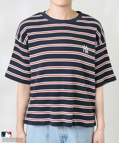 MLB 多色條紋針織T恤