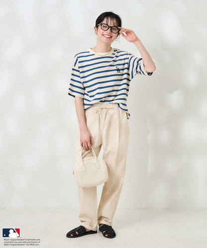 MLB 多色條紋針織T恤