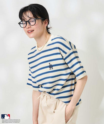MLB 多色條紋針織T恤
