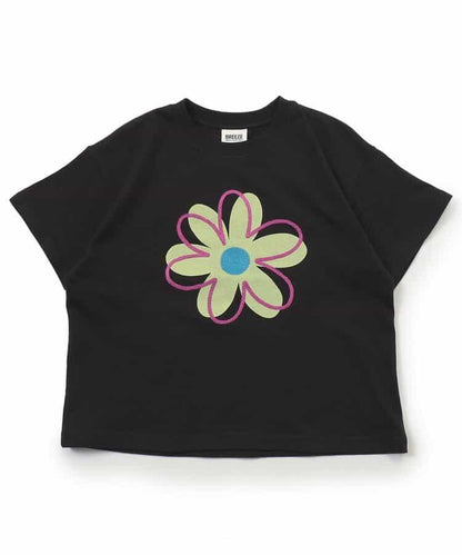 大花刺繡T恤