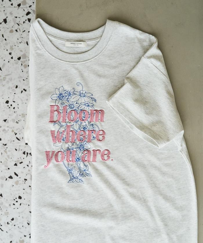 花印花×綻放 刺繡 短袖 T恤【限定推出】