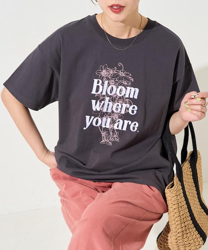 花印花×綻放 刺繡 短袖 T恤【限定推出】