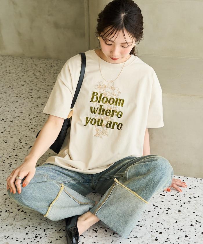 花印花×綻放 刺繡 短袖 T恤【限定推出】