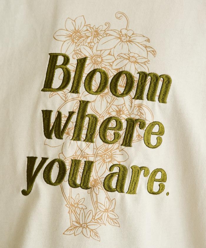 花印花×綻放 刺繡 短袖 T恤【限定推出】