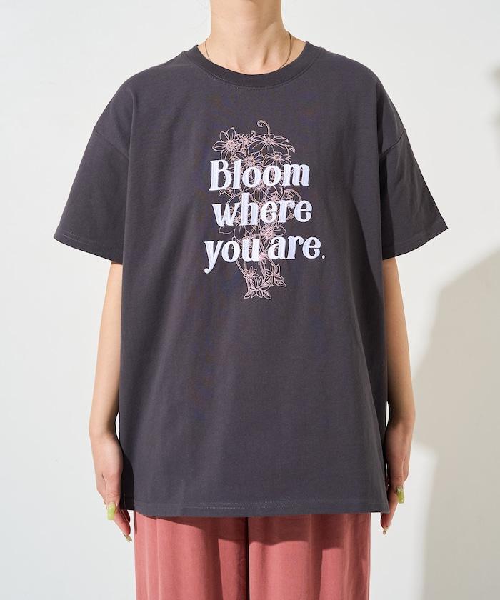 花印花×綻放 刺繡 短袖 T恤【限定推出】