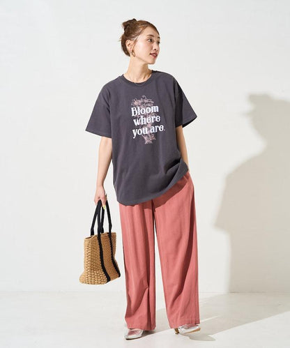 花印花×綻放 刺繡 短袖 T恤【限定推出】